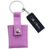 Snap Picture-Frame-Keychain Pink/Silver-Tone