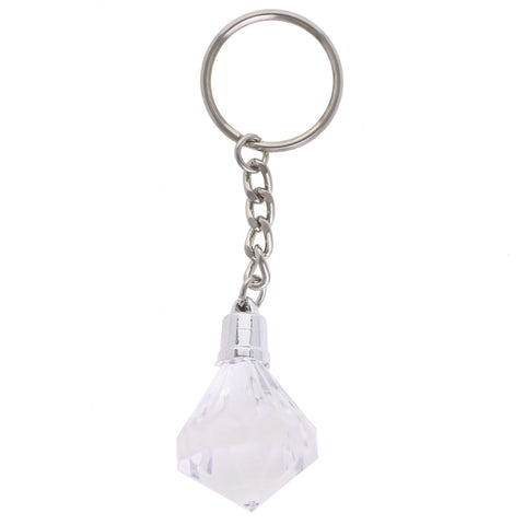 Stegosaurus Dinosaur Split-Ring-Keychain Purple/Clear NWT