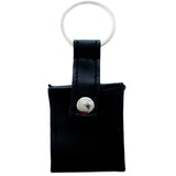 Snap Picture-Frame-Keychain Black/Silver-Tone