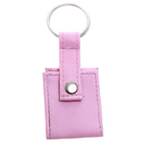 Snap Picture-Frame-Keychain Pink/Silver-Tone