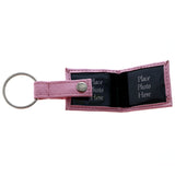 Snap Picture-Frame-Keychain Pink/Silver-Tone