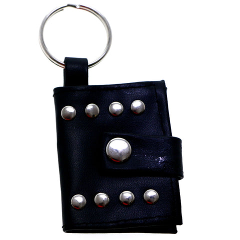 Snap Picture-Frame-Keychain Black/Silver-Tone
