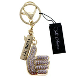 Thumbs Up I Like It Split-Ring-Keychain Gold-Tone/Silver-Tone
