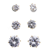 Mi Amore Stud-Earrings Silver-Tone/Gold-Tone