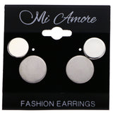 Mi Amore Simple Stud-Earrings Silver-Tone