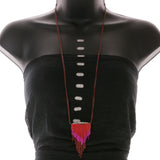 Mi Amore Necklace-Earring-Set Red/Pink