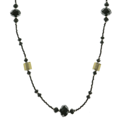Mi Amore Adjustable Beaded-Necklace Multicolor/Silver-Tone