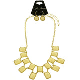 Mi Amore Necklace-Earring-Set Yellow/Gold-Tone