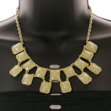 Mi Amore Necklace-Earring-Set Yellow/Gold-Tone
