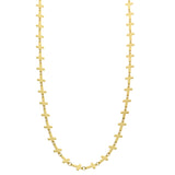 Mi Amore Cross Long-Necklace Gold-Tone
