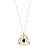 Mi Amore Pendant-Necklace Gold-Tone/Black