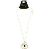 Mi Amore Pendant-Necklace Gold-Tone/Black