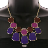 Mi Amore Necklace-Earring-Set Multicolor/Gold-Tone