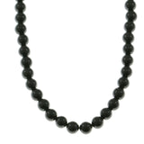 Mi Amore Beaded-Necklace Black/Silver-Tone