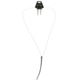 Mi Amore Spikes Necklace-Earring-Set Silver-Tone