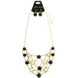 Mi Amore Necklace-Earring-Set Yellow/Black