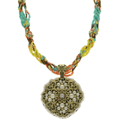 Mi Amore Statement-Necklace Multicolor/Gold-Tone