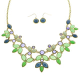 Mi Amore Necklace-Earring-Set Multicolor/Gold-Tone