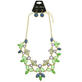 Mi Amore Necklace-Earring-Set Multicolor/Gold-Tone