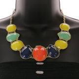 Mi Amore Necklace-Earring-Set Multicolor/Gold-Tone