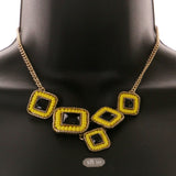 Mi Amore Necklace-Earring-Set Yellow/Black