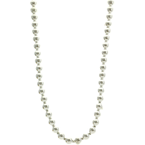 Mi Amore Bead-Necklace Silver-Tone
