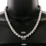 Mi Amore Bead-Necklace Silver-Tone