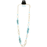 Mi Amore Multiple-Necklace-Set Blue/Gold-Tone