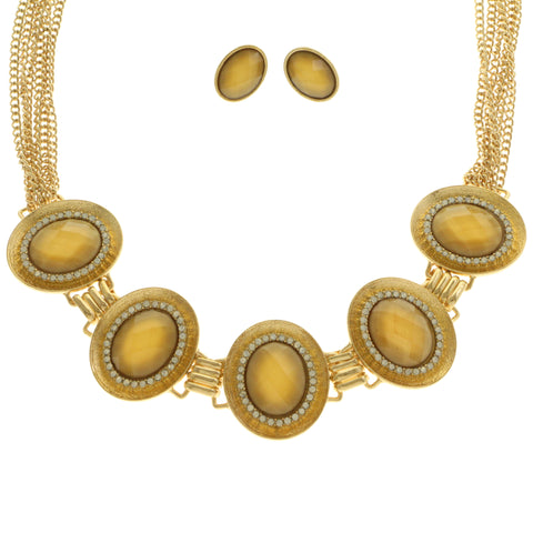 Mi Amore Multiple-Necklace-Set Gold-Tone