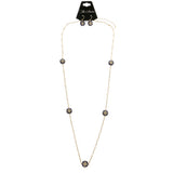Mi Amore Necklace-Earring-Set Gold-Tone/Blue