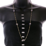 Mi Amore Necklace-Earring-Set Gold-Tone/Blue