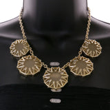 Mi Amore Necklace-Earring-Set Yellow/Purple