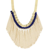 Mi Amore Statement-Necklace Gold-Tone/Blue