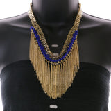 Mi Amore Statement-Necklace Gold-Tone/Blue