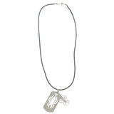 Mi Amore Spiders Adjustable Pendant-Necklace Black & Silver-Tone