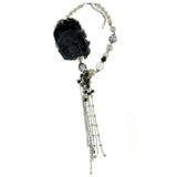 Mi Amore Flower Adjustable Statement-Necklace Multicolor & Silver-Tone