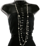 Mi Amore Statement-Necklace White/Silver-Tone