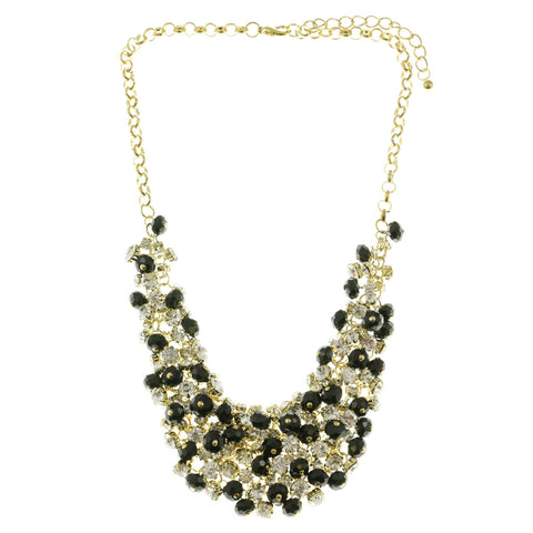 Mi Amore Layered-Necklace Gold-Tone/Black