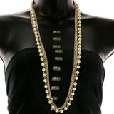 Mi Amore Statement-Necklace White/Gold-Tone
