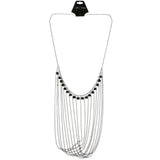 Mi Amore Statement-Necklace Silver-Tone/Black