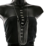 Mi Amore Statement-Necklace Silver-Tone/Black