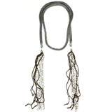 Mi Amore Statement-Necklace Silver-Tone/Brown