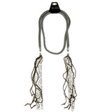 Mi Amore Statement-Necklace Silver-Tone/Brown