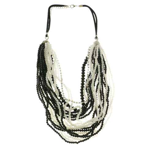Mi Amore Adjustable Layered-Necklace Multicolor/Silver-Tone