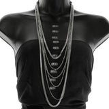 Mi Amore Statement-Necklace Silver-Tone