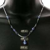 Mi Amore Statement-Necklace Silver-Tone/Blue
