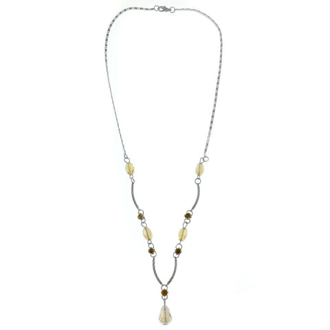 Mi Amore Statement-Necklace Silver-Tone/Yellow