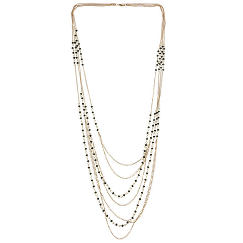 Mi Amore Statement-Necklace Gold-Tone/Black