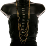 Mi Amore Statement-Necklace Gold-Tone/Black