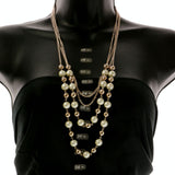 Mi Amore Statement-Necklace Gold-Tone/White